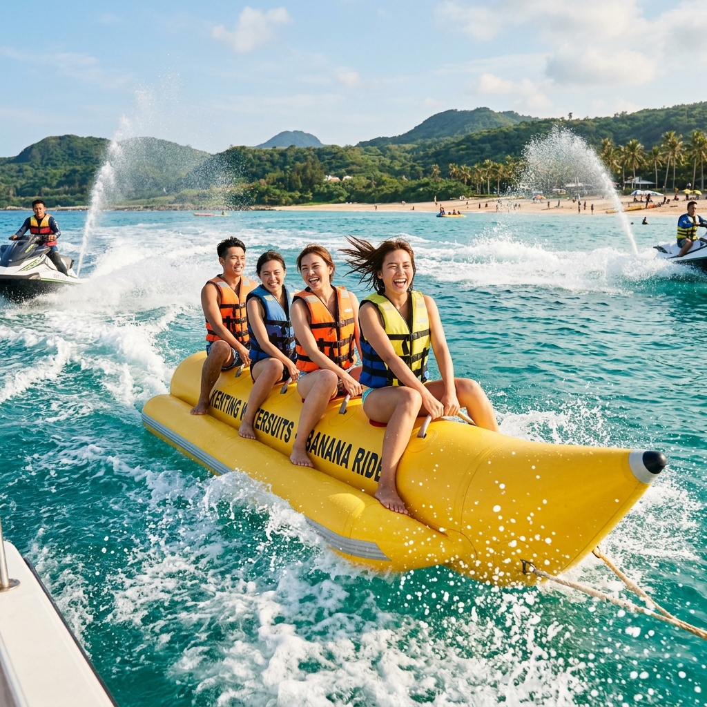 墾丁南灣水上摩托車香蕉船甜甜圈推薦