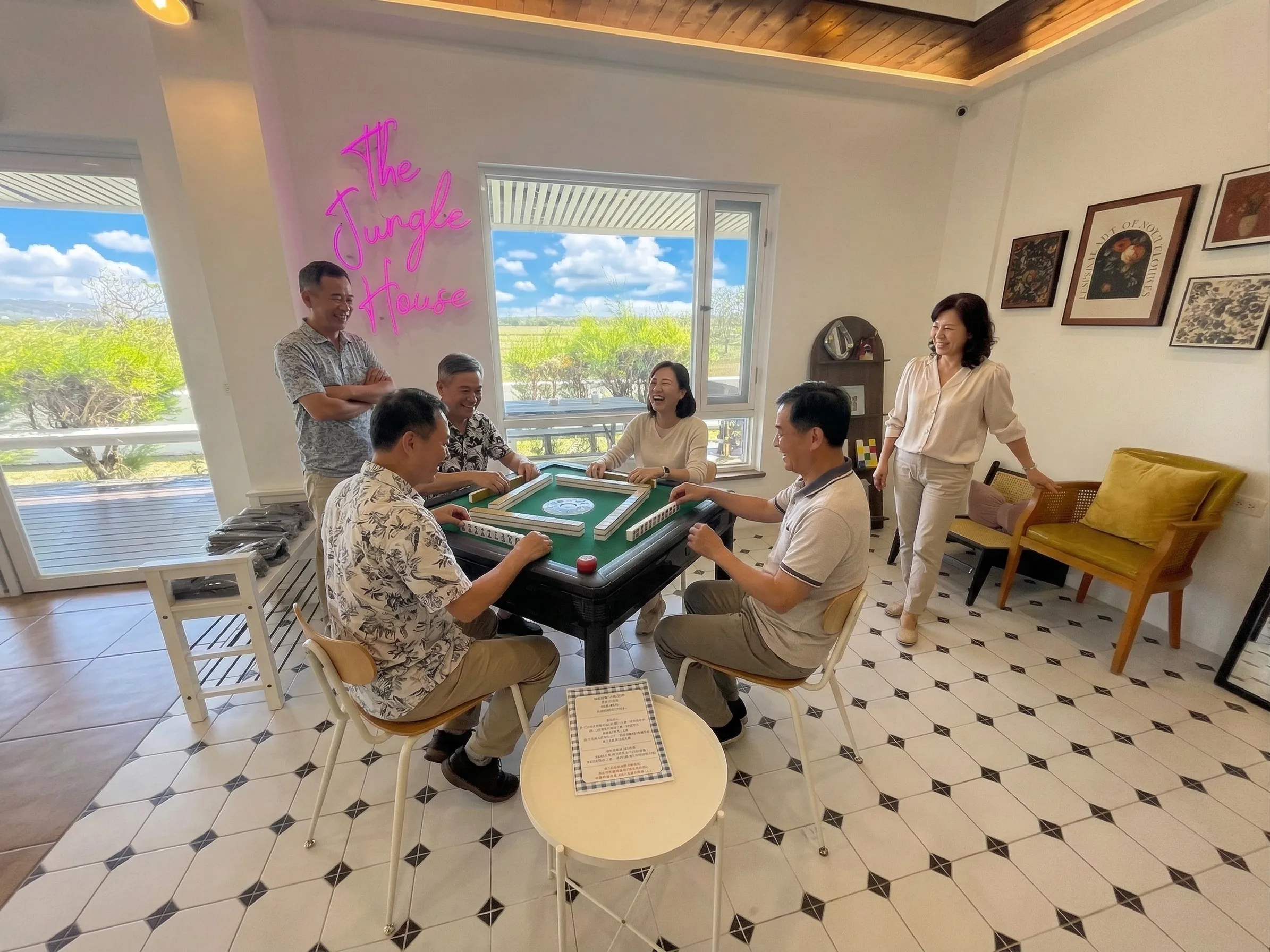 恆春墾丁包棟民宿自動麻將桌