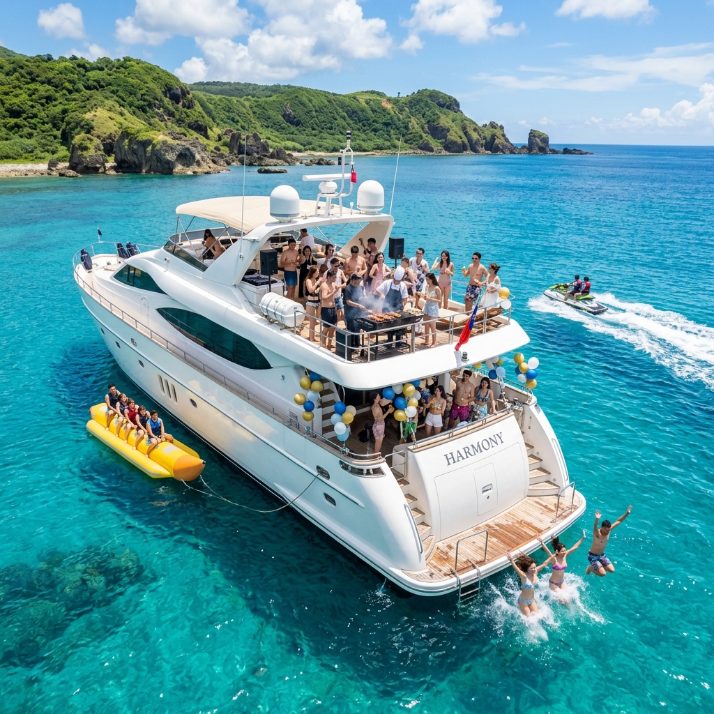 墾丁後壁湖遊艇包船BBQ烤肉派對